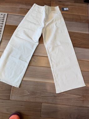 Universal Thread Sailor Wide Leg Pants in Off-White/Cream (Size 10) NWT